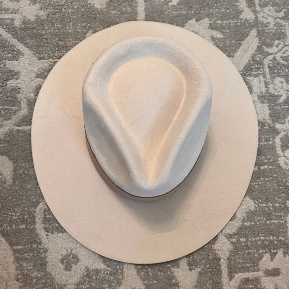 Teressa Foglia x Curateur Lynn Vegan Boho Wide Brim Hat Cream Neutral One Size - Picture 3 of 6